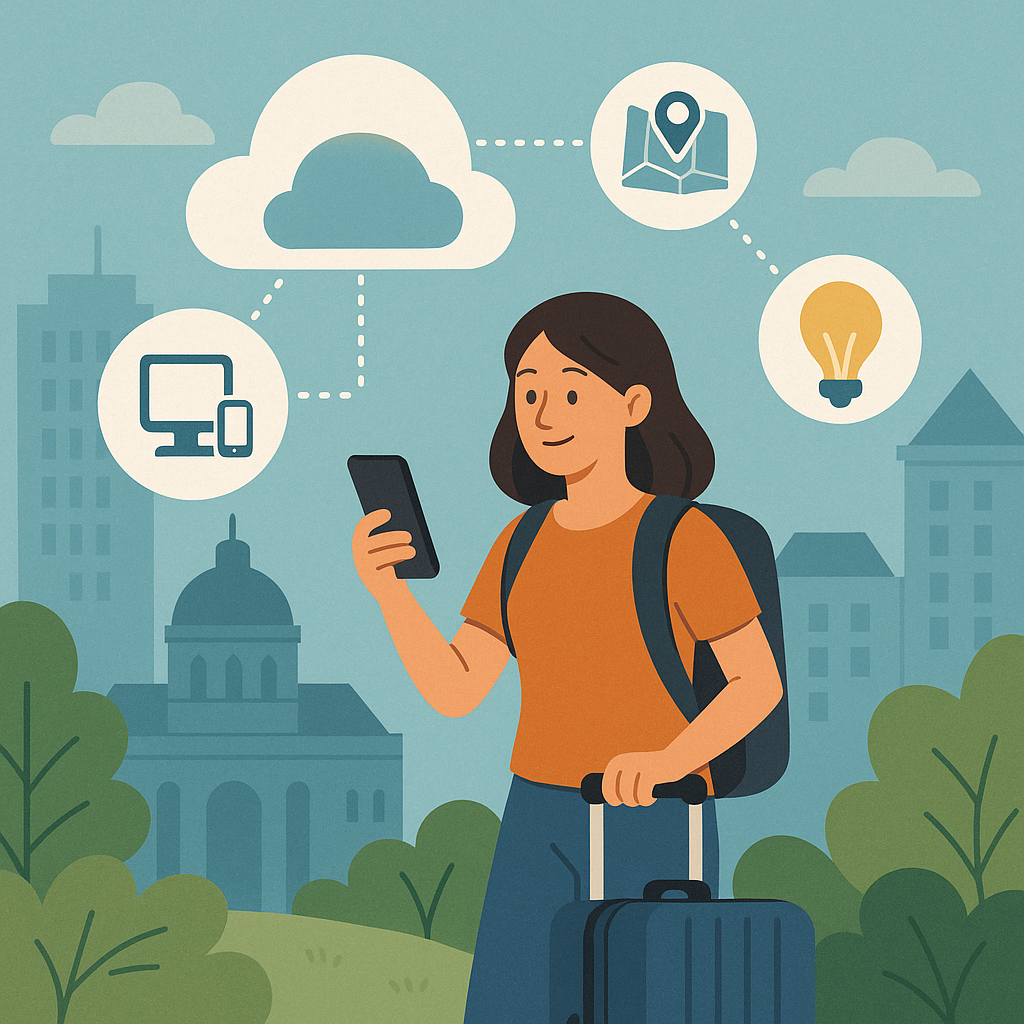 Bild som visualiserar en smart destination